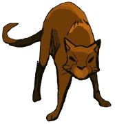 Hiiriturkki sarjakuvaromaanissa Exile from ShadowClan.