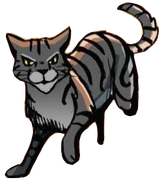 Mustaraita sarjakuvaromaanissa A Shadow in RiverClan.