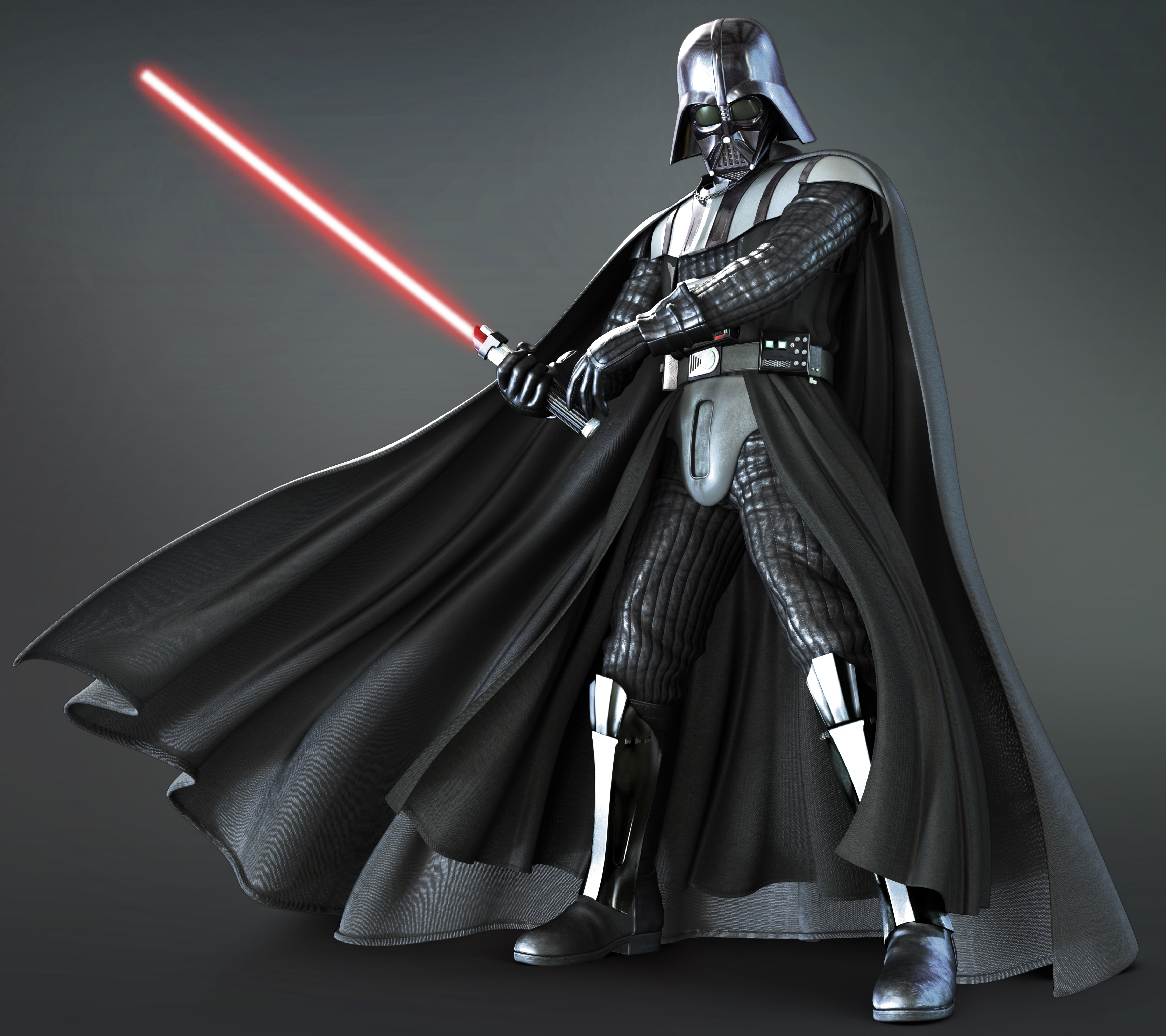 darth vader with lightsaber