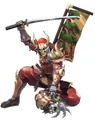 Yoshimitsu II with Yoshimitsu I's head