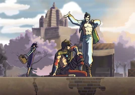 Kilik, Maxi, and Xianghua on their travels