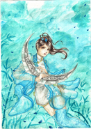 aquarell artwork of Mei-Xing in SCV