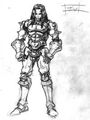 Early concept of Cervantes from Soul Edge