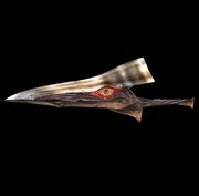A render of Soul Edge from Soulcalibur
