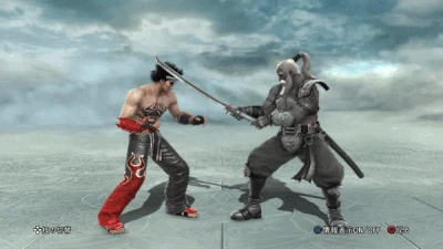 Soul of Devil Jin's Lightning Uppercut in Soulcalibur V.
