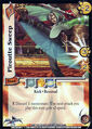 "Piroute Sweep" card featuring Tira and Raphael from Universal Fighting System