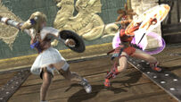 Pyrrha and Natsu gameplay screenshot