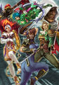 Soulcalibur III poster featuring Tira, Taki, Zasalamel, Raphael, Ivy, and Astaroth