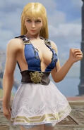 Sophitia, post-Armor Break, with the Purity Knit (Loose) hairstyle