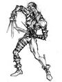 Early Voldo concept art from Soul Edge