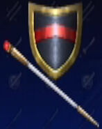 Red Crystal Rod & Red Line Shield