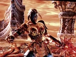 Screenshot: of Dark Leandra in Soulcalibur: Bounds of The SoulSwords