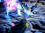 Saphira using her weapon the Time Key