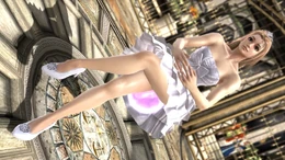 A custom character wearing Bridal Shoes.