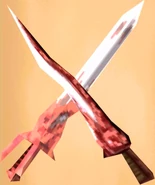 The male Soul Edge, alongside the female blade in Soul Edge