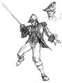 Early concept of Cervantes from Soul Edge