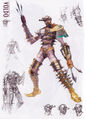 Concept art of Voldo from Soulcalibur IV