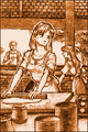 The third image used in Sophitia's ending in the Arcade version and Edge Master mode.