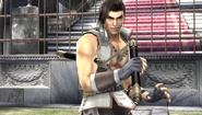 Maxi wielding the Soryuju in Soulcalibur: Broken Destiny