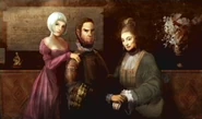 A younger Portrait of Ivy with her adoptive parents.