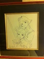 The original artwork of Leixia and her mother given to Kayane at EVO 2011