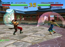 Kilik fighting against Xianghua.