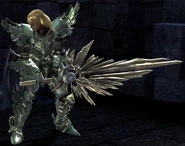 The Soul Calibur on Siegfried's unobtainable costume in Soulcalibur V