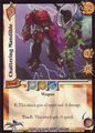 "Chattering Mandible" card featuring Tira and Astaroth from Universal Fighting System