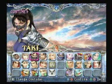 soul calibur 2 characters names