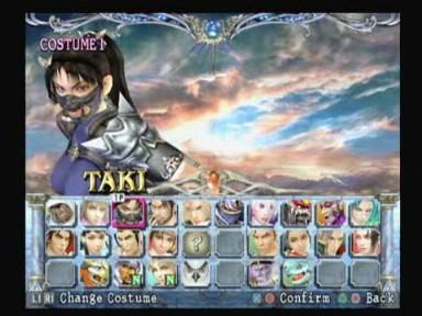 soul calibur characters names