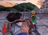 Link using his bow against Mitsurugi