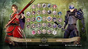 Character Select screen from .