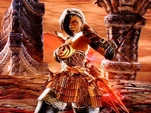 Screenshot: of Dark Leandra a Special Character in Soulcalibur: Bounds of The Soulswords