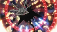  rips through 's body, escaping 