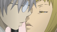 Soul Eater Episode 18 - Medusa leans in for a kiss