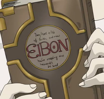 Book of Eibon in the anime