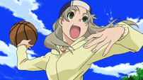 Maka plays basketball