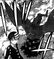 Mabaa vient sauver Kid et les autres dans le vaisseau