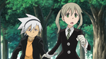 Maka takes Soul to practice Kishin Hunter