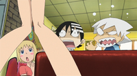 Soul Eater Episode 12 HD - Patty, Kid, and Soul Evans see Blair naked