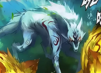 Silver moon wolf king