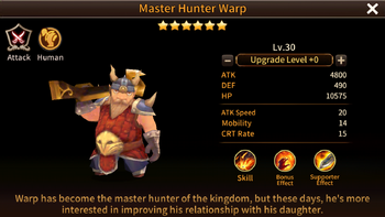 Master Hunter Warp