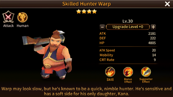 Skilled Hunter Warp