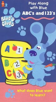 Blue's Clues ABC's and 123's VHS Cover