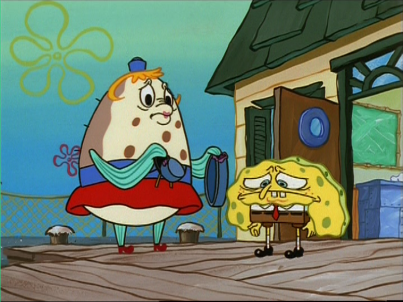 frustrated spongebob