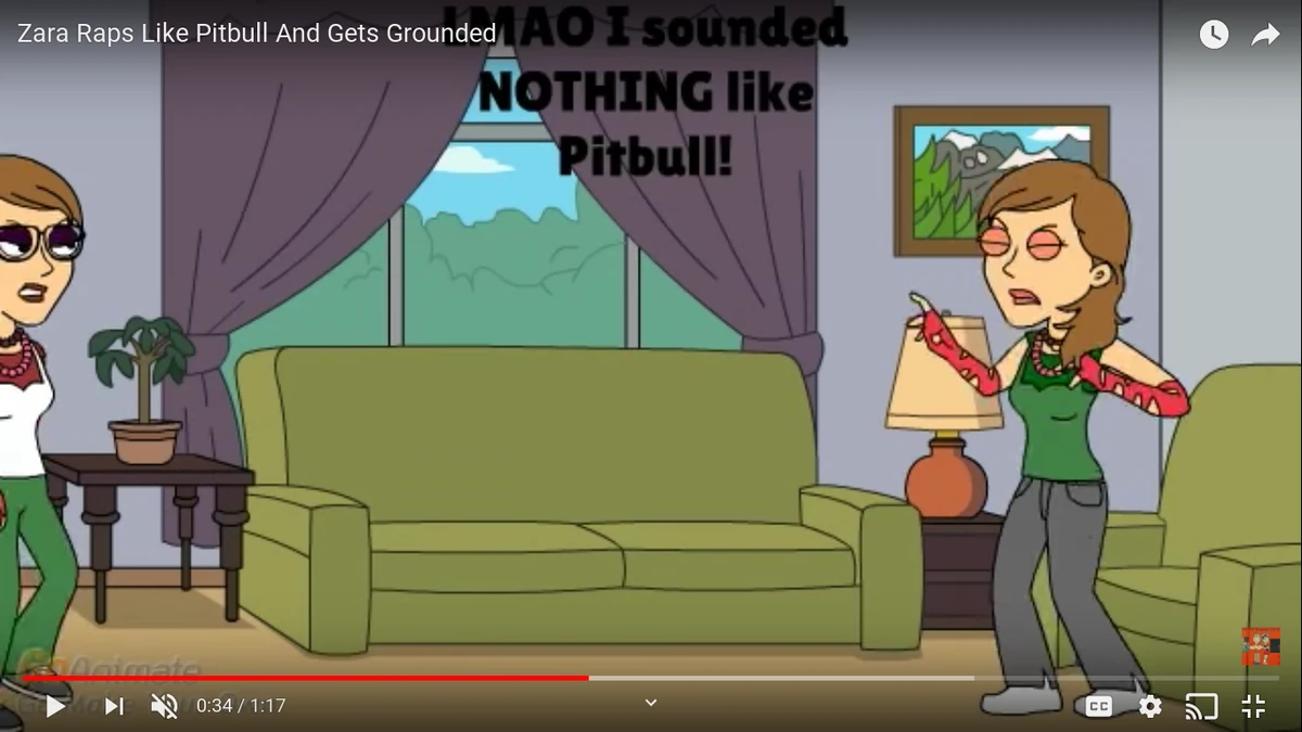 GoAnimate Zara Raps Like Pitbull And Gets Grounded Soundeffects Wiki Fandom