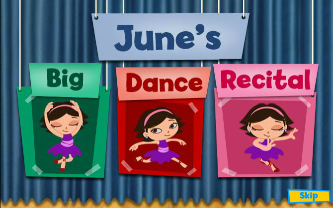 Little Einsteins Junes Big Dance Recital Online Games