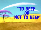 To Beep or Not To Beep