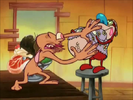 Ren & Stimpy: Adult Party Cartoon Sound Ideas, CARTOON, WHISTLE - FLUTTER WHISTLE: LONG SPINNING WHISTLE