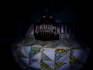 FNAF4 Nightmare's head on bed